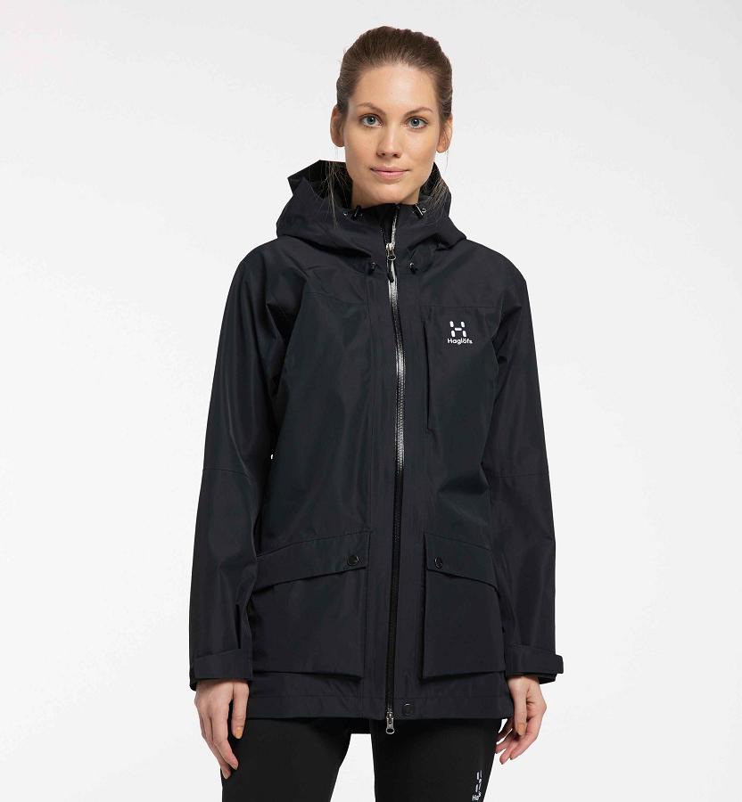 Haglöfs Womens Rubus GTX Hiking Jacket Black New Zealand 83269USRZ